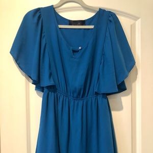 Blue Rain blue midi dress